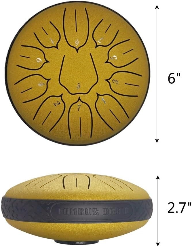   Harmonic Resonance Steel Tongue Drum - 6 & 11 Note
