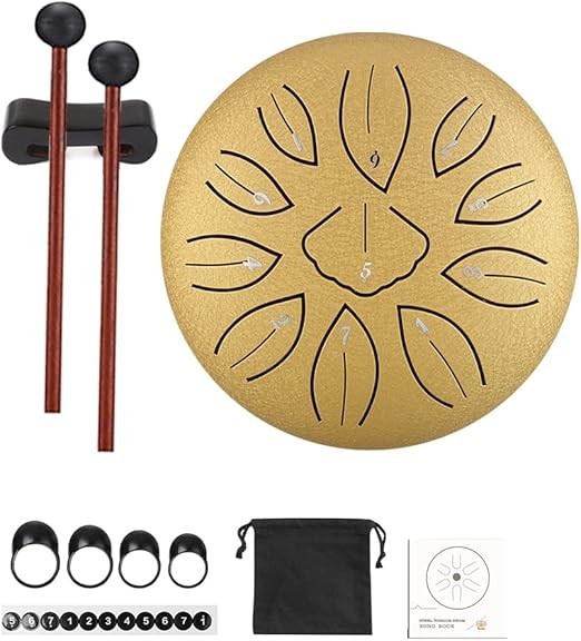   Harmonic Resonance Steel Tongue Drum - 6 & 11 Note